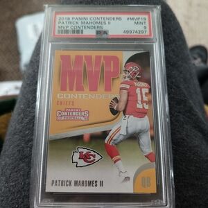2018 Panini Contenders MVP Patrick Mahomes II Card Graded Card Kansas City Chief